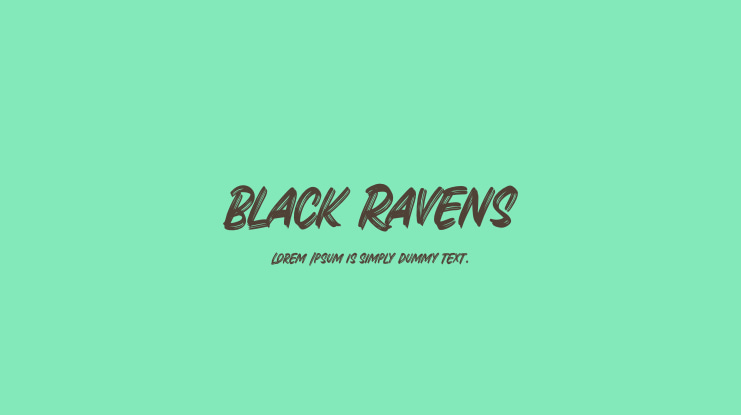 Black Ravens Font