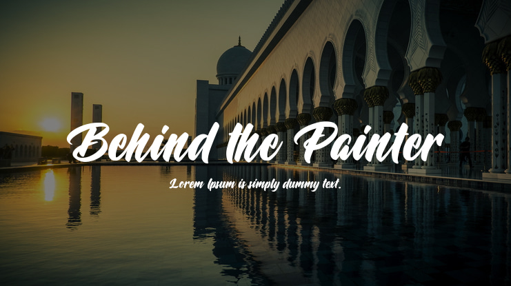 Behind the Painter Font