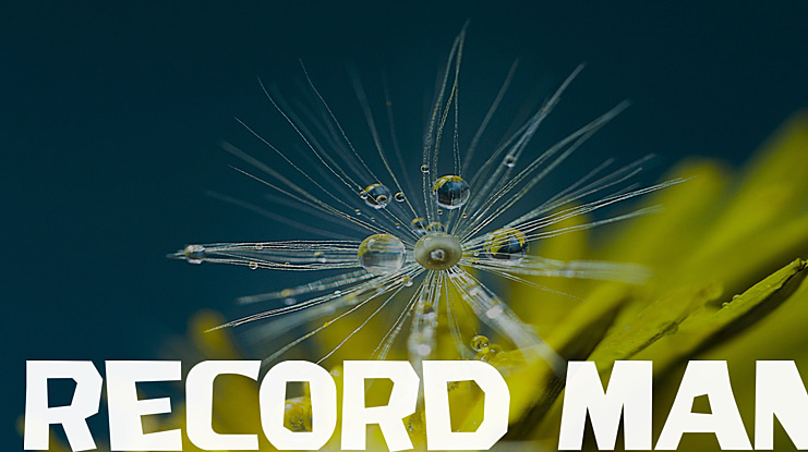 Record Man Font