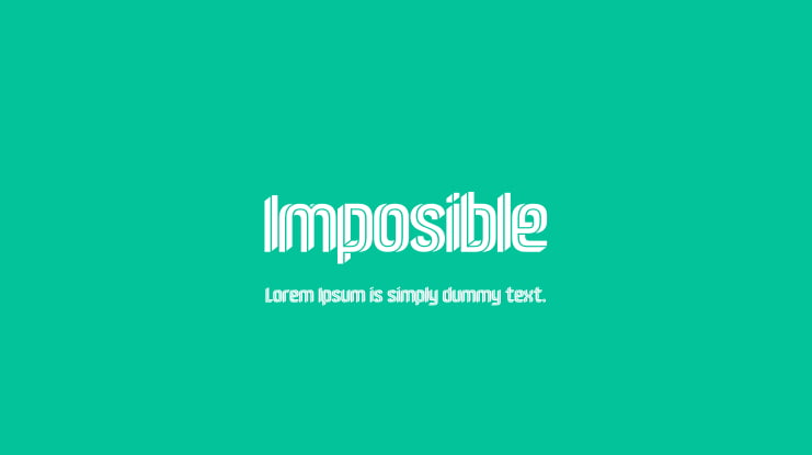Imposible Font Family