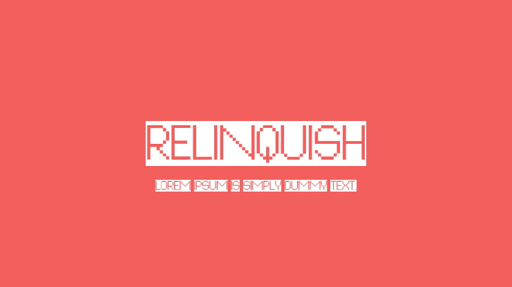 Relinquish Font