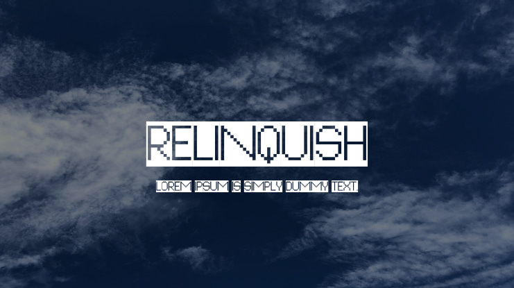 Relinquish Font