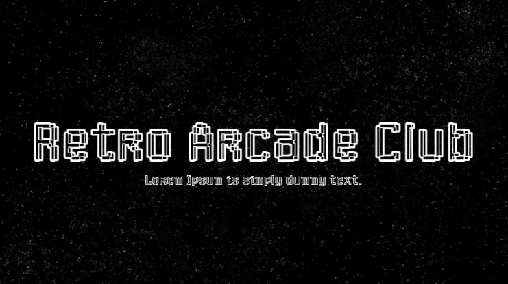 Retro Arcade Club Font