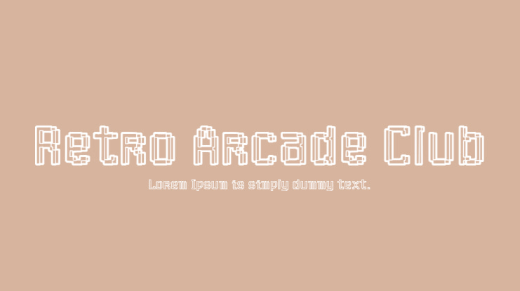 Retro Arcade Club Font