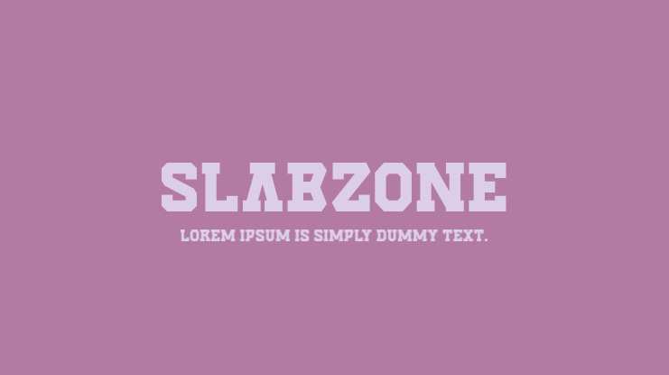 Slabzone Font