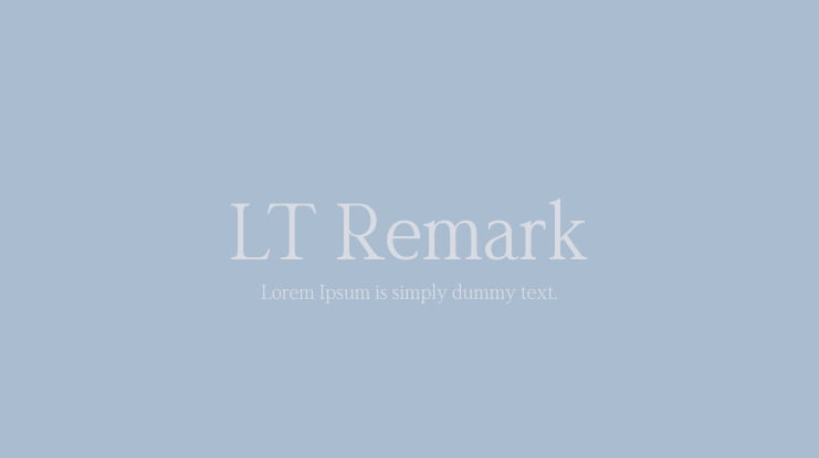 LT Remark Font Family