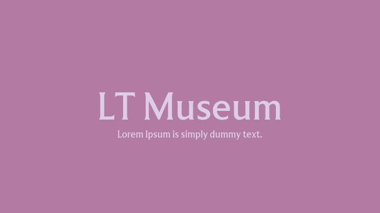 LT Museum Font Family