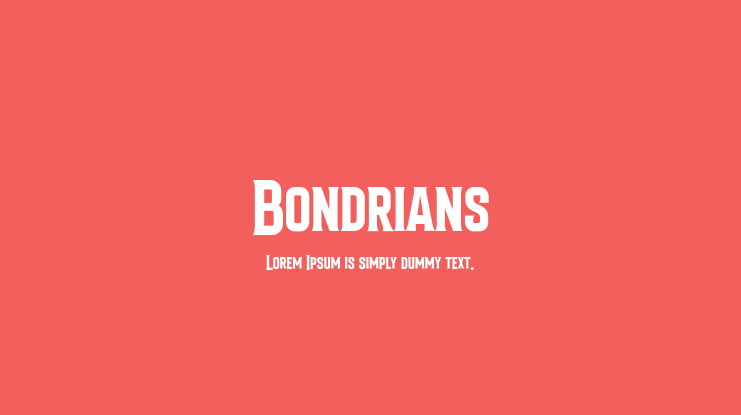 Bondrians Font
