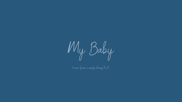 My Baby Font