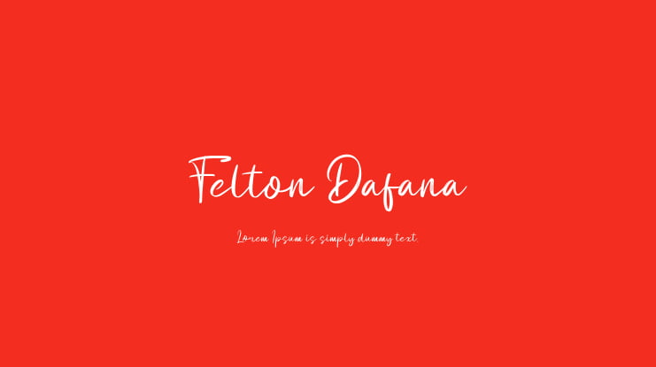 Felton Dafana Font