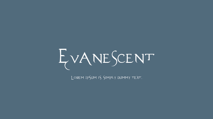 Evanescent Font Family