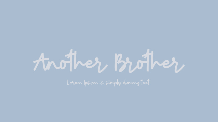 Another Brother Font