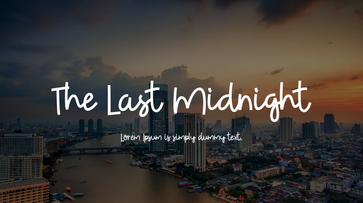The Last Midnight Font