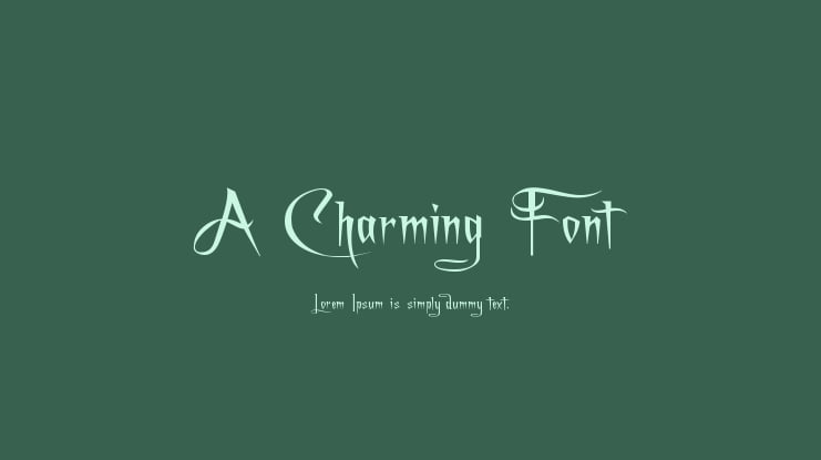 A Charming Font