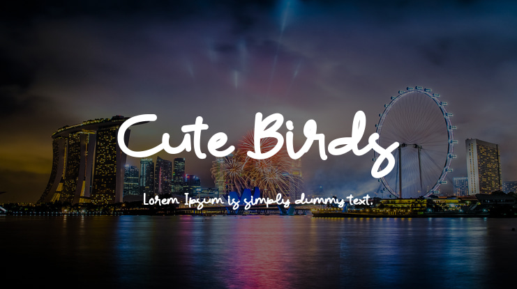 Cute Birds Font