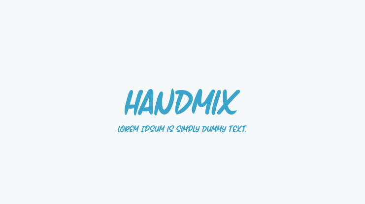 Handmix Font Family