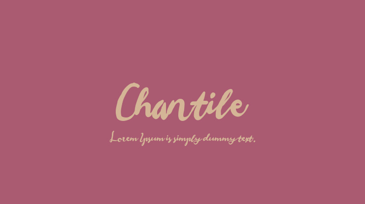 Chantile Font