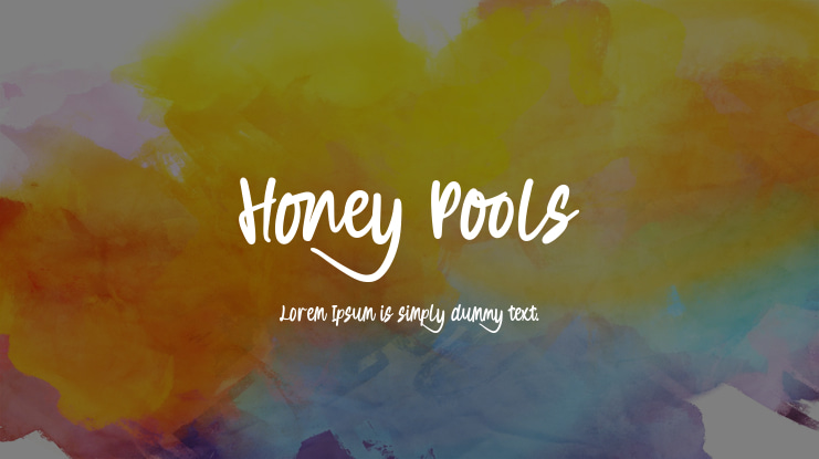 Honey Pools Font
