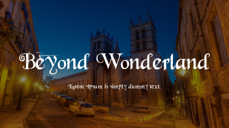 Beyond Wonderland Font