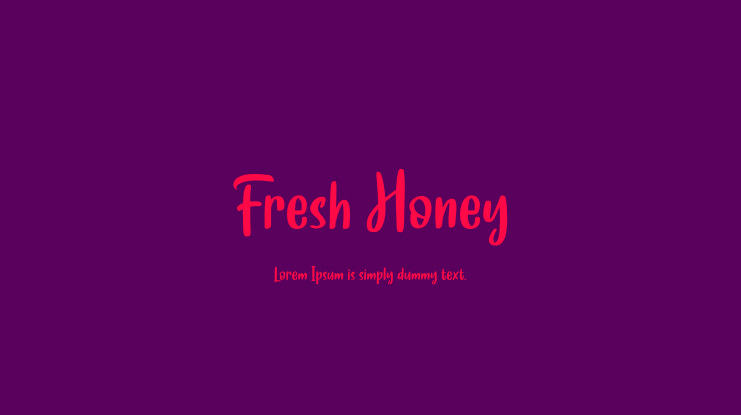 Fresh Honey Font