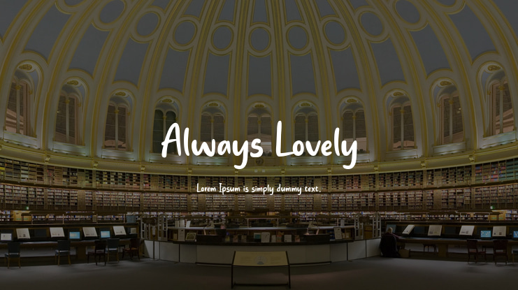 Always Lovely Font