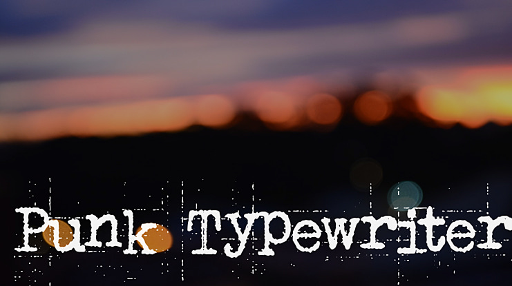 Punk Typewriter Font