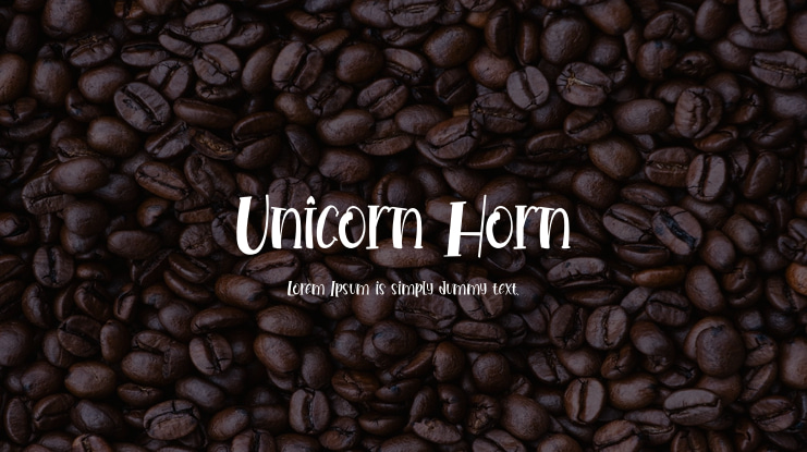 Unicorn Horn Font
