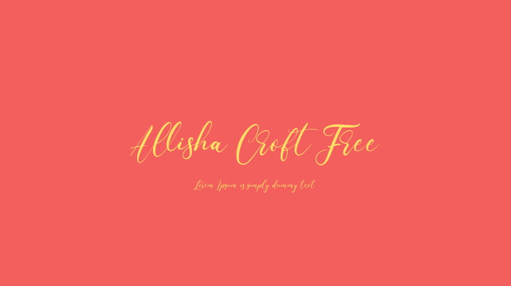 Allisha Croft Free Font