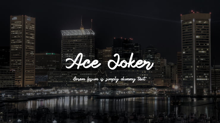 Ace Joker Font