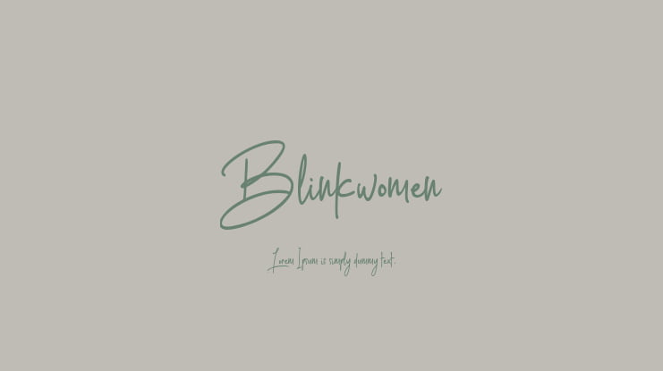 Blinkwomen Font
