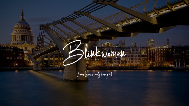 Blinkwomen Font