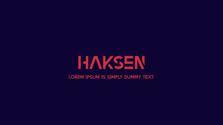 HAKSEN Font