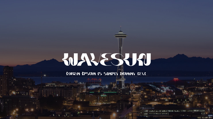 WAVESUN Font