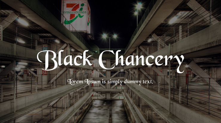 Black Chancery Font