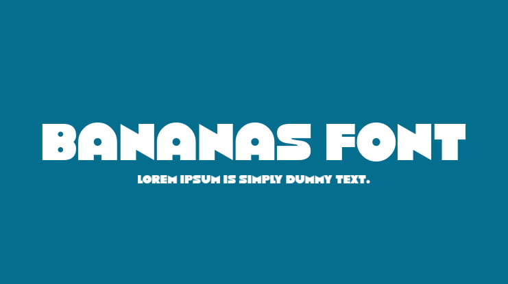 Bananas Font