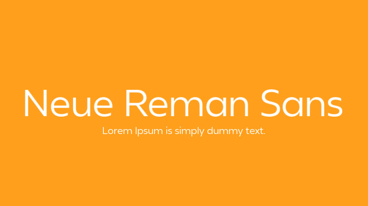 Neue Reman Sans Font