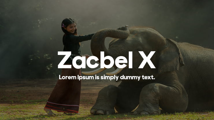 Zacbel X Font Family