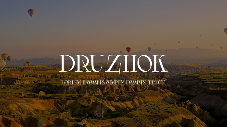 DRUZHOK Font