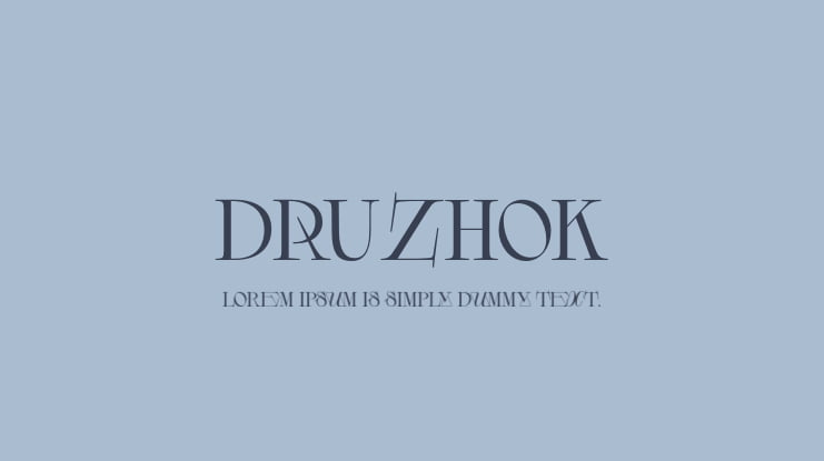 DRUZHOK Font