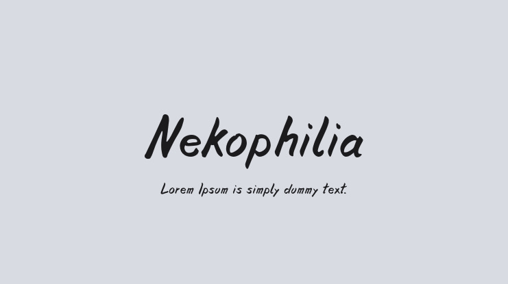 Nekophilia Font