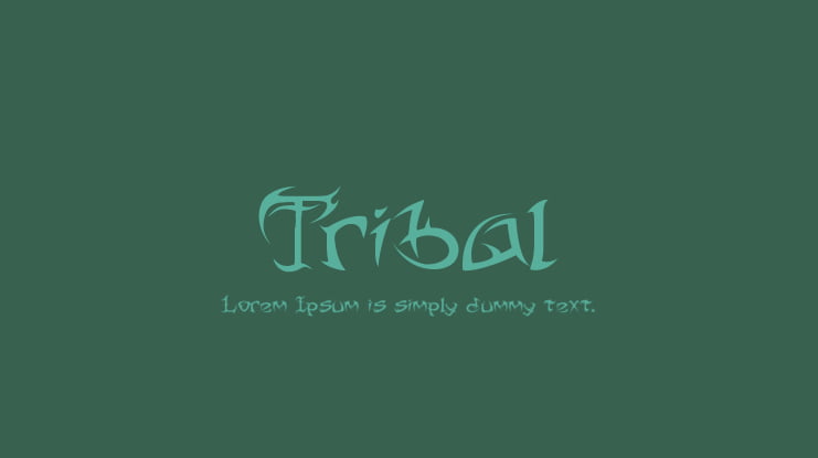 Tribal Font Family