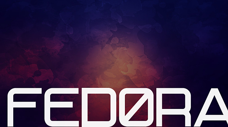 FEDORA Font