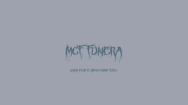 MCF Funera Font Family