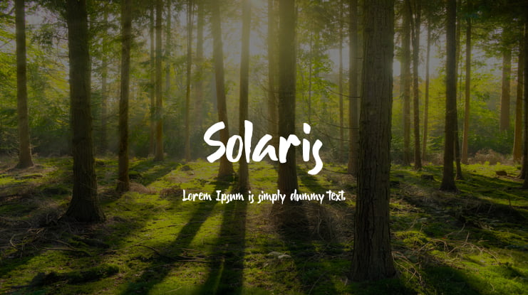 Solaris Font