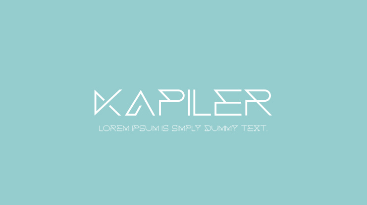 Kapiler Font
