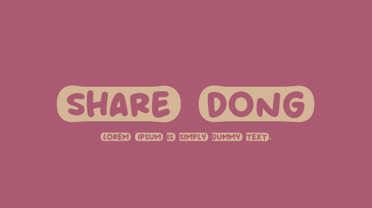 Share Dong Font
