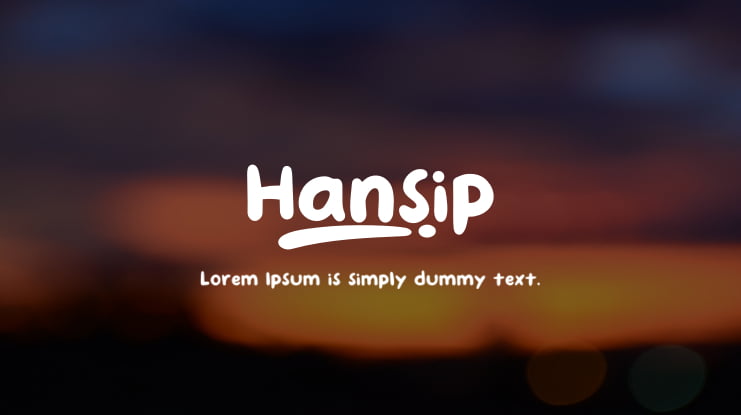 Hansip Font