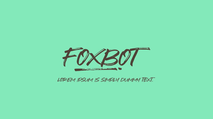 Foxbot Font