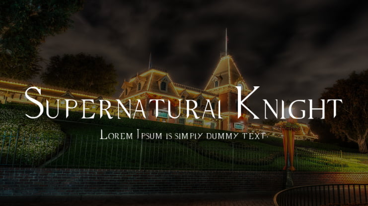 Supernatural Knight Font