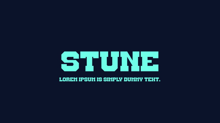 STUNE Font